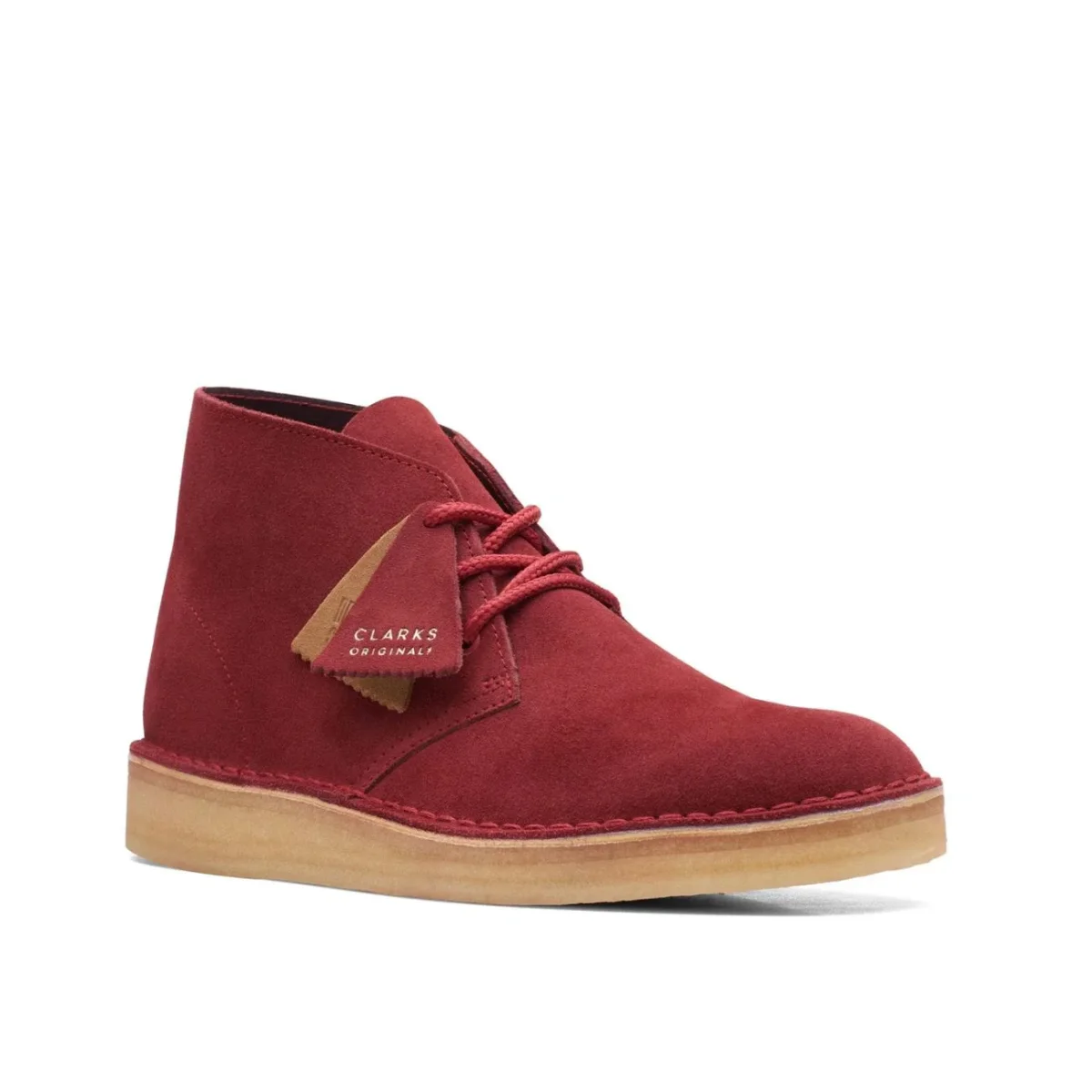 Q7127 Bota Hombre Clarks Originals Desert Cup Gamuza Roja - Imagen 3