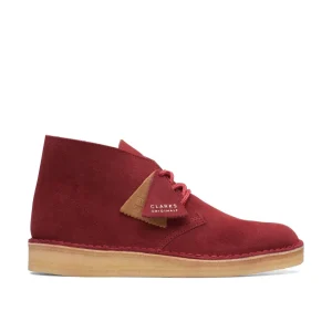 Q7127 Bota Hombre Clarks Originals Desert Cup Gamuza Roja