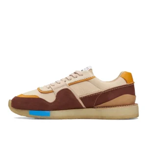 Q7462 Tenis Hombre Clarks Originals Tor Run Brown