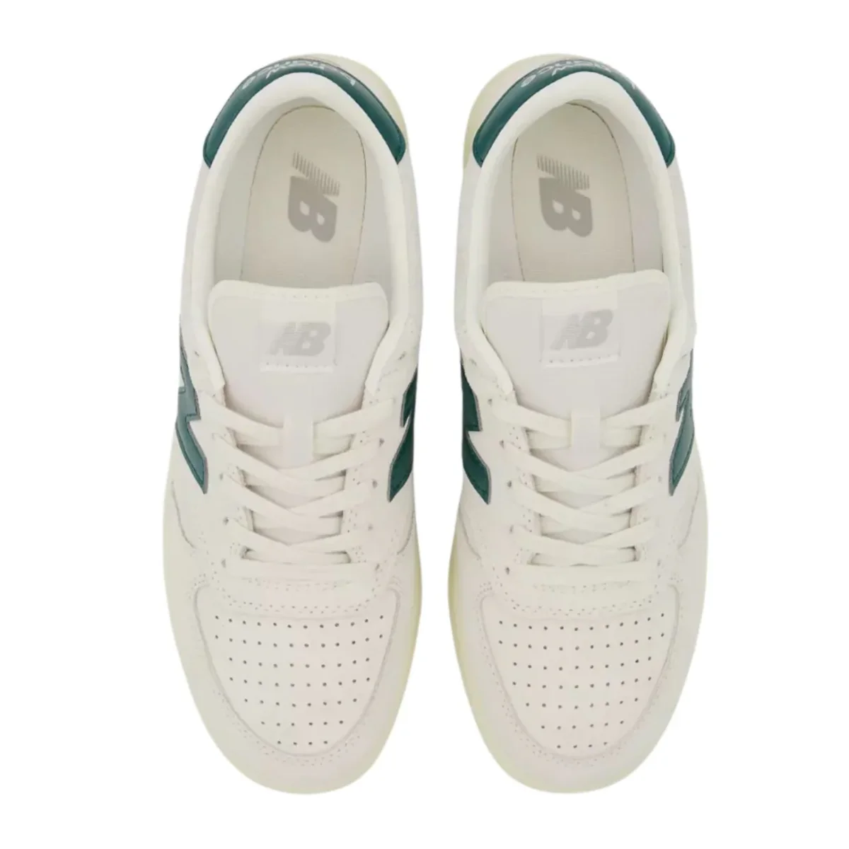 Q7471 Tenis Hombre New Balance T500 Blanco Verde - Imagen 4