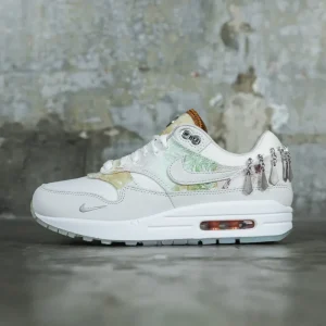 Q7538 Women's Nike Air Max 1 Phantom and Bright Mandarin