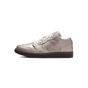 Q7486 Tenis Mujer Air Jordan 1 Low SE Metallic Zinc